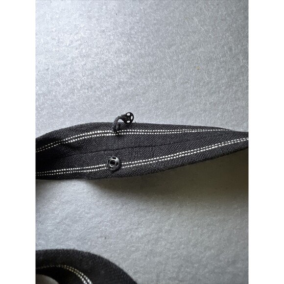 Loft Sundress Size 2 Black and White Pinstripe Fit Flare Linen Blend Graduation - Picture 5 of 12